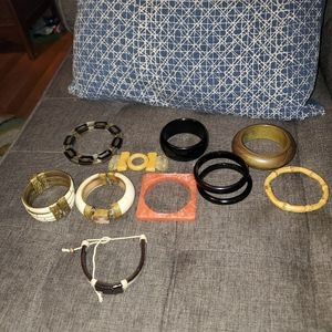 Large Lot of Vintage Bracelets & 1 Newer